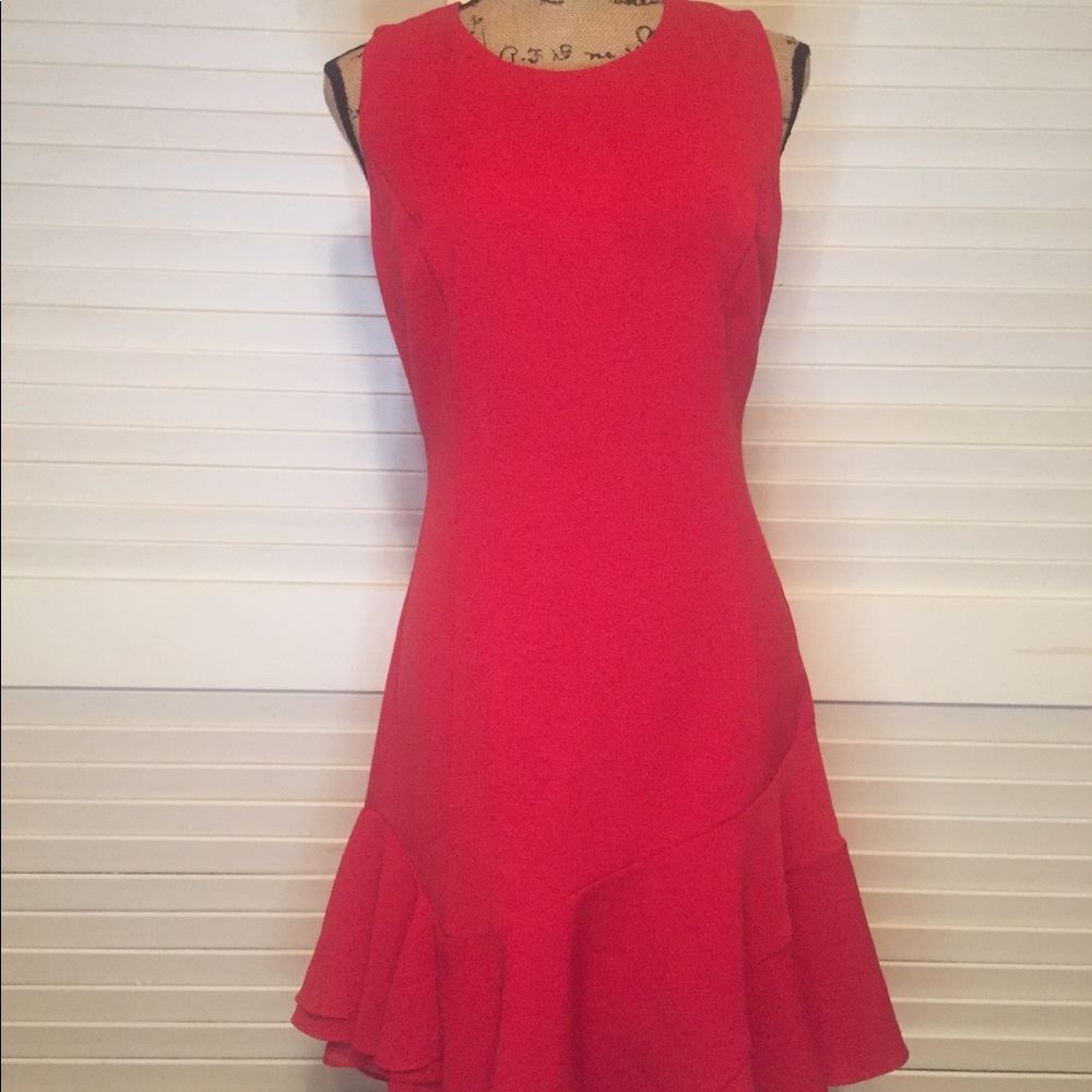 Red cocktail dress
